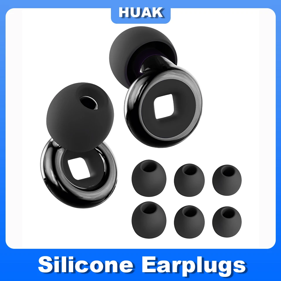 Penutup Telinga HUAK ABS untuk Pereda Kebisingan Sehari-hari – Peredam Kebisingan dengan Suara Jernih, Ideal untuk Bekerja, Acara Sosial