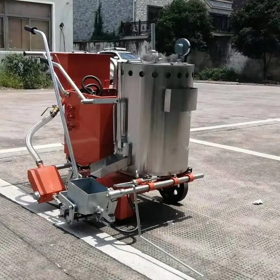 Hot Melt Line Marking Machine for Road And Parking Surface Uniform Heating Vehicle Mounted Customizable