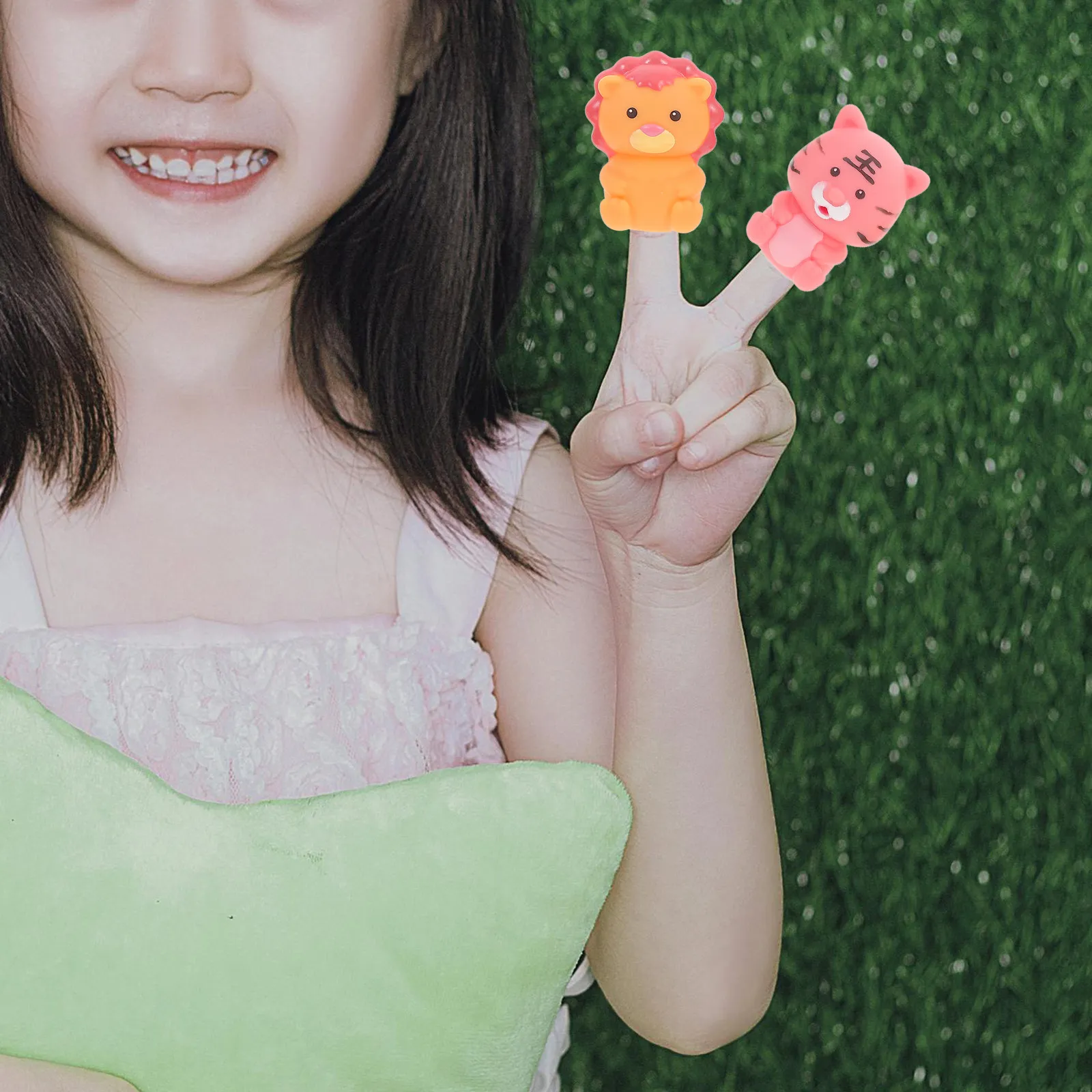 

5 шт., мультяшные куклы-перчатки, игрушки-куклы на палец, милые игрушки-животные для детей