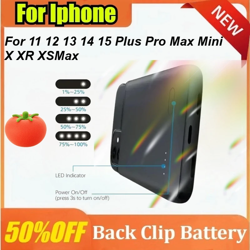 

10000mAh Battery Case for Iphone 11 12 13 14 15 Pro Max Mini Power Bank Charger Cover for IPhone XS Max XR