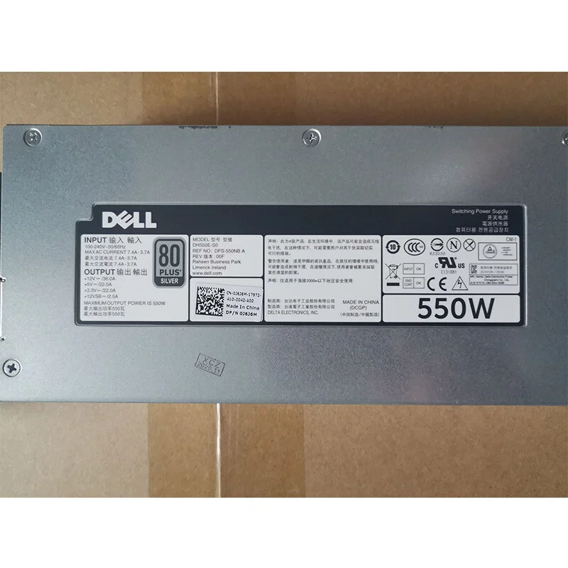 AC550E-S0 4XX1H J6J6M For Dell R420 R320 Server Power Supply 550W