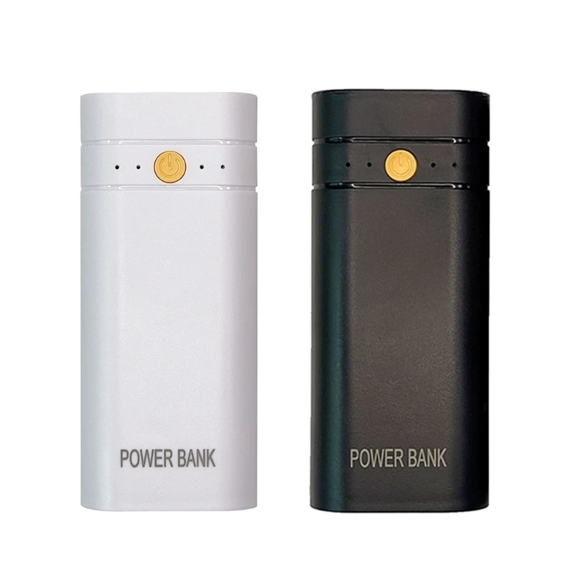 Portable Power Bank Kit DIY 2x18650 DIY Fast Charging- Power Bank Shell Case Box 10x4x2cm/4x1.6x1-inch 2.1A5V Compact-