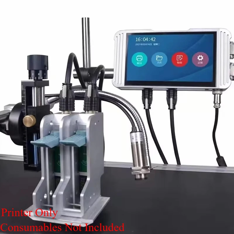 Online Industrial Inkjet Coder 1-25.4mm Fast Dry Ink Multi-Color For Date Logo Marking