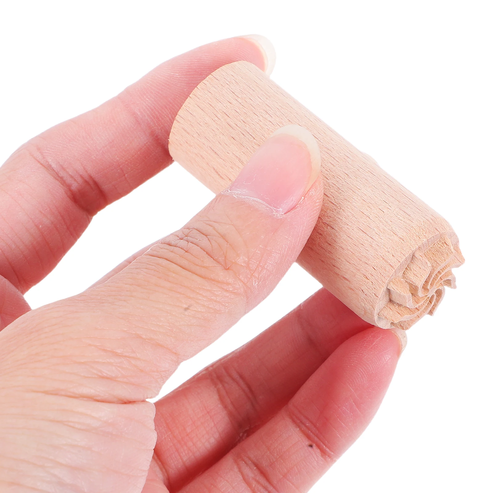 

5pcs 2cm Wooden Clay Stamps Various Patterns Craft Tools Lightweight Portable Smooth Surface Durable Clear Pattern