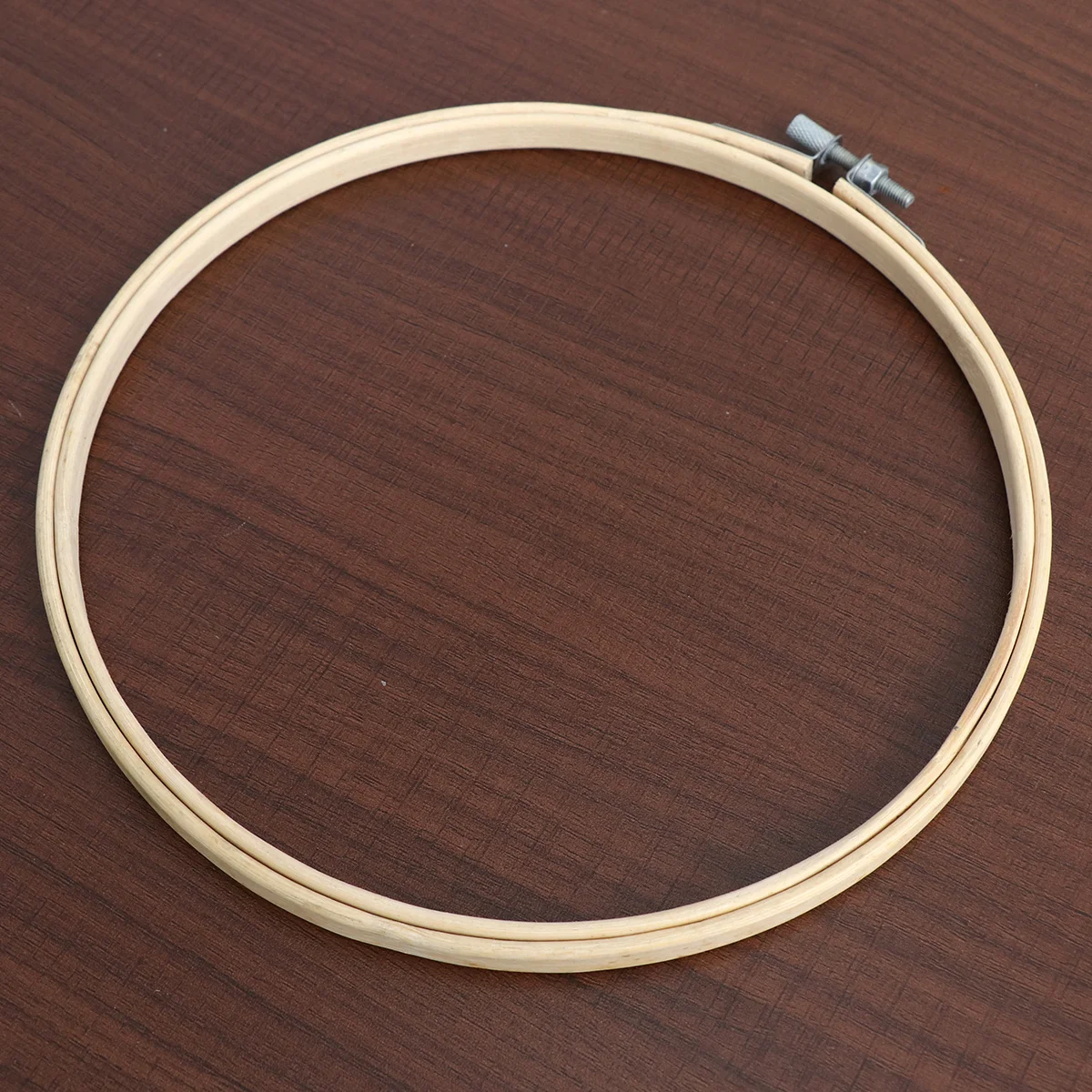 1Pcs 23Cm Bamboo Embroidery Hoop Kit for DIY Cross Stitch and Fabric Painting Easy Fixing Craft Circle Frame Ideal Beginner