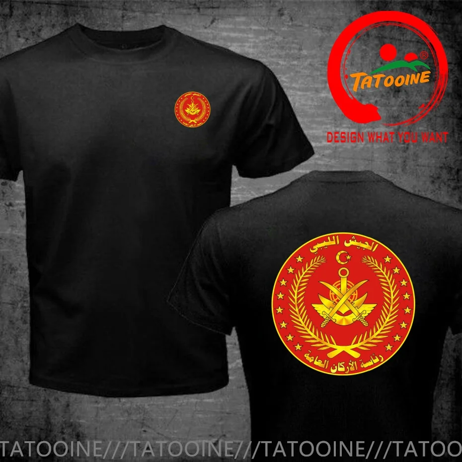 Funny Design Libyan National Army  SRed Doublet Men Fashion Trendy Casual Clothing Stylish Tops Tee Shirt Leisure Tshirt Men's