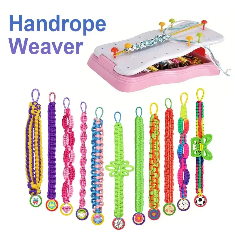 

Arts and Crafts for Kids,Friendship Bracelet Making Kit,DIY Bracelets String Maker Toys Set Travel Set for Girls Chirstmas Gift