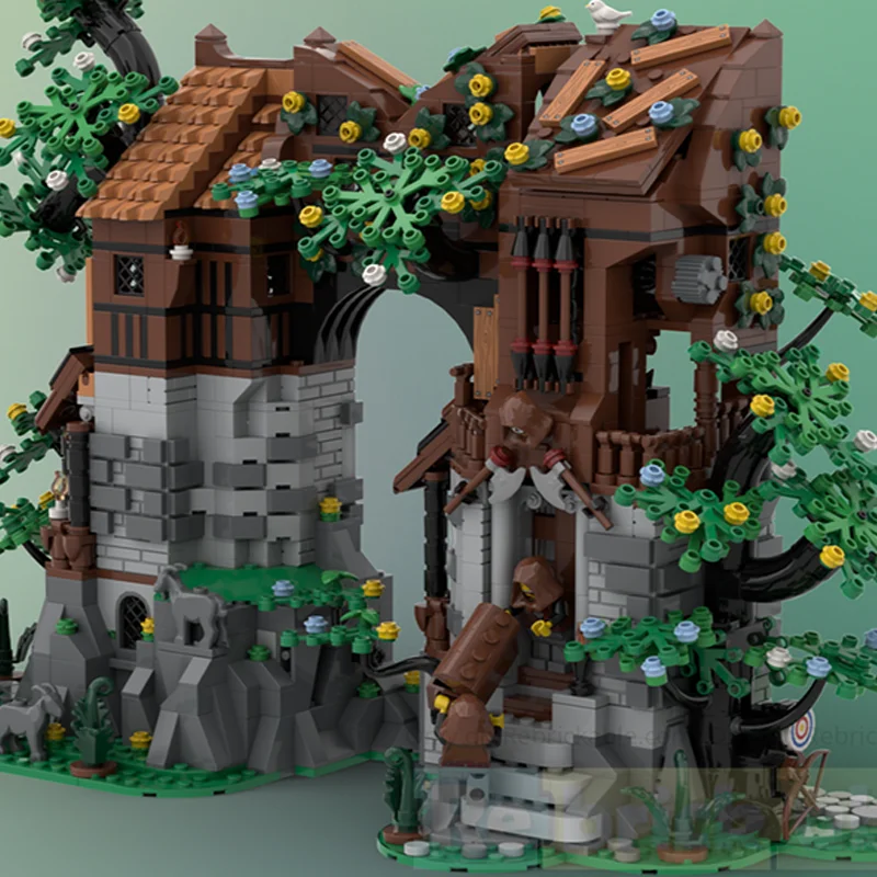 2178 قطعة MOC وولف S الكنز تروف القلعة نموذج اللبنات لعبة العمارة تجميع هدايا عيد الميلاد فكرة إبداعية للأطفال