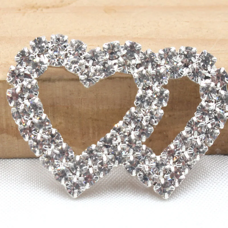 5 Pieces/ Each Batch 31*23MM Of New Fashionable And Multifunctional Hollow Heart Earrings Diamond DIY Jewelry Material Accessori