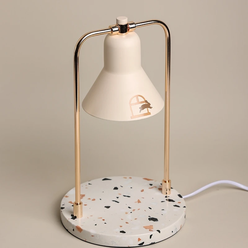 

Candle melting lamp/dimmable! Adjust the heat! Control incense! Marble aromatherapy bedside table