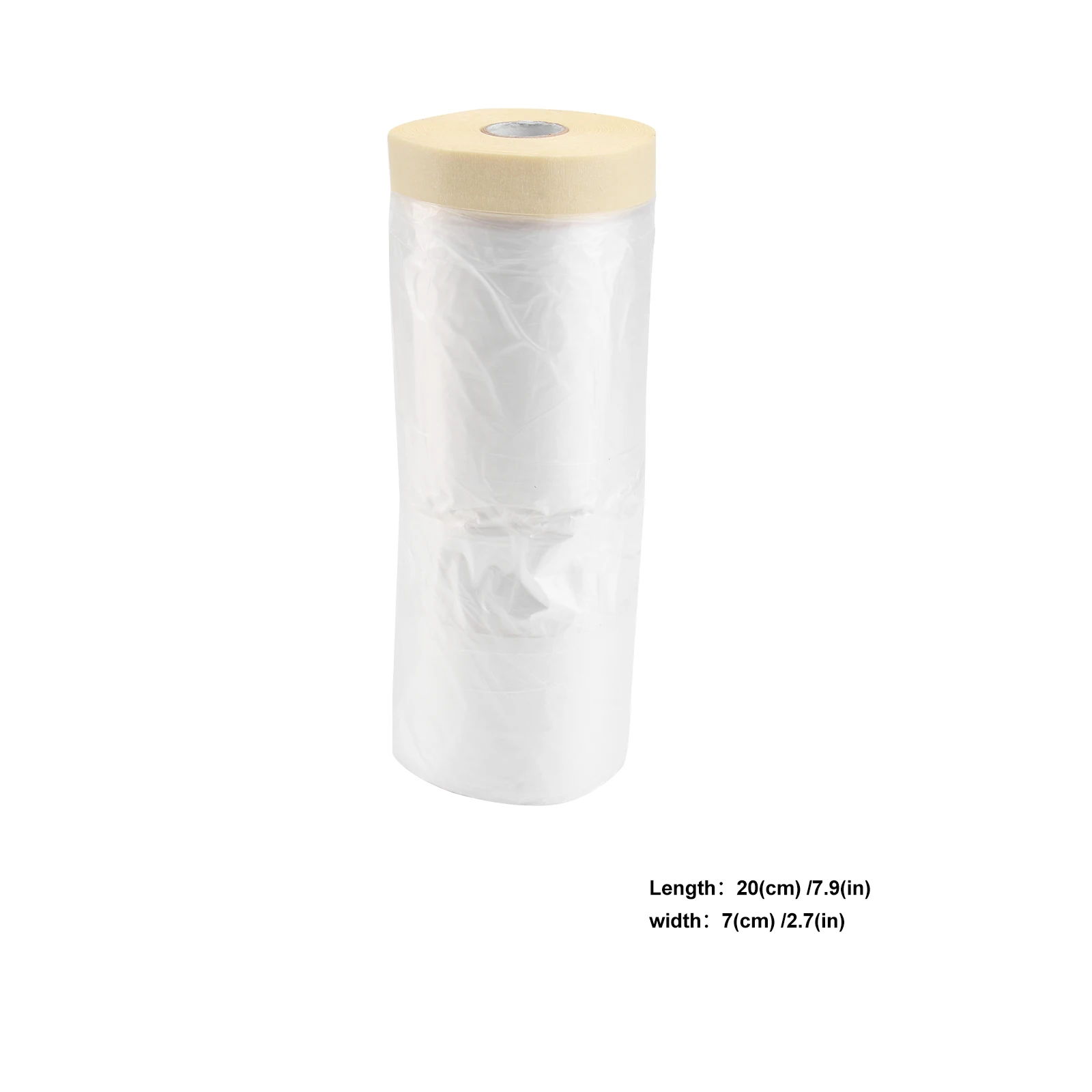 Masking Film Waterproof Sunproof Stretch Durable Protective Cover For niture Wall Cabinet Spray Painting 1100Mm X30M White