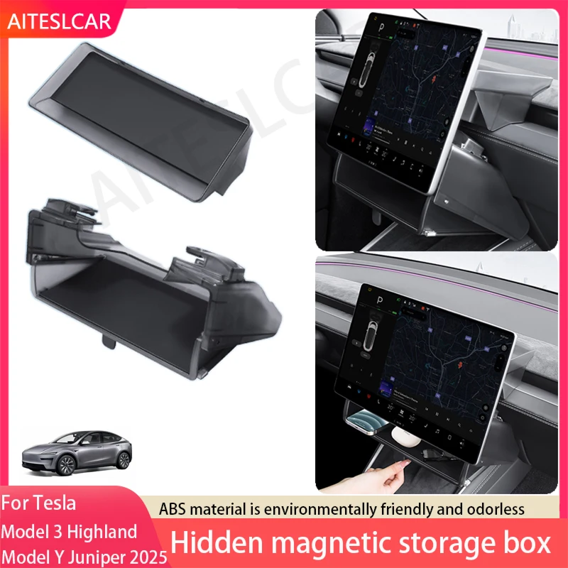 

For Tesla Model 3 Highland Y Juniper 2025 Organizer Accessories central control screen storage box tissue box storage accessorie