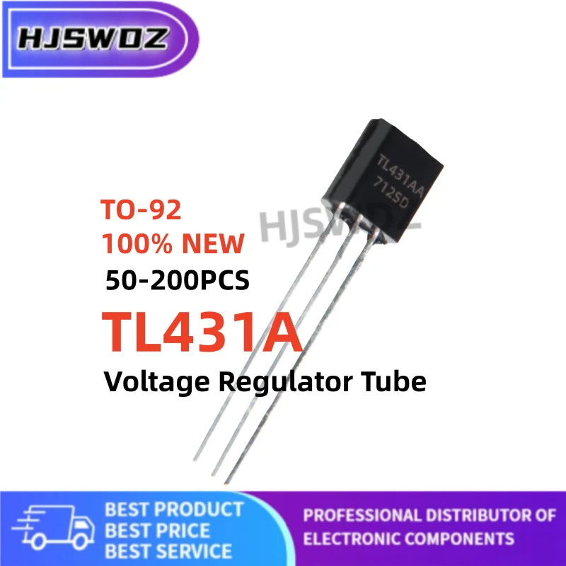 50Pcs-200Pcs TL431A TL431 TO-92 Three-terminal adjustable shunt reference source New