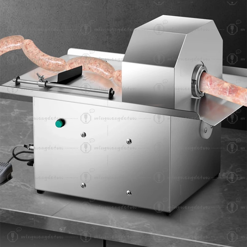 Commercial Sausage Tying Machine Electric Hot Dog Severing Machine Automatic Binding Machine Chain/Gear-type