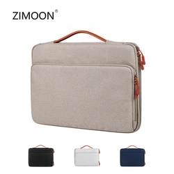 Waterproof Laptop Handbag 13/14/15 inch Notebook Sleeve Bag for Macbook Double Zipper Computer Carrying Bag Briefcase