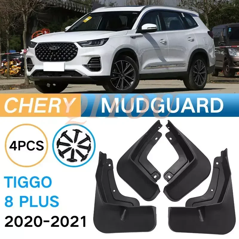 

Грязеотвод для Chery Tiggo 8 Pro 2021 Plus, переднее и заднее Брызговики, брызговики, автомобильные аксессуары