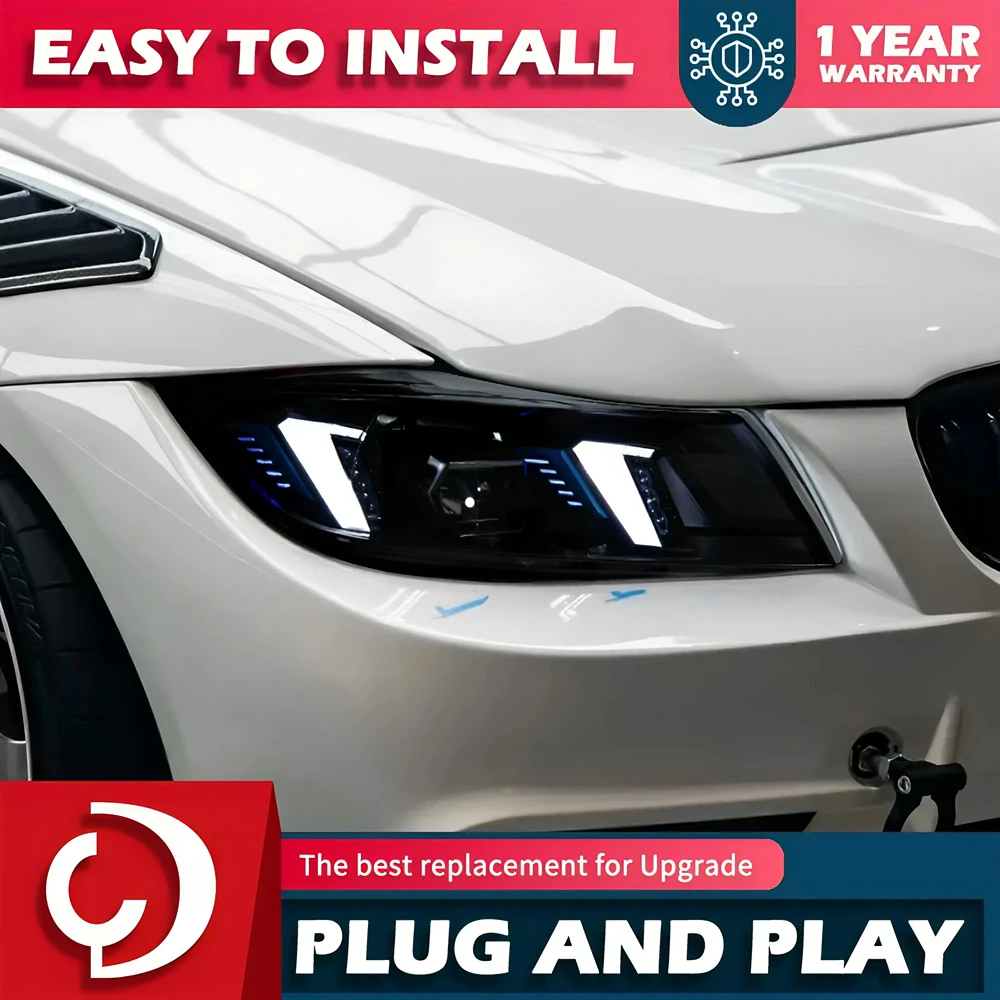 

AKD Автомобильный Стайлинг Фара для BMW E90 2005-2012 320i 318i 323i 3 серии Светодиодная фара DRL Hid Bi Xenon Автоаксессуары