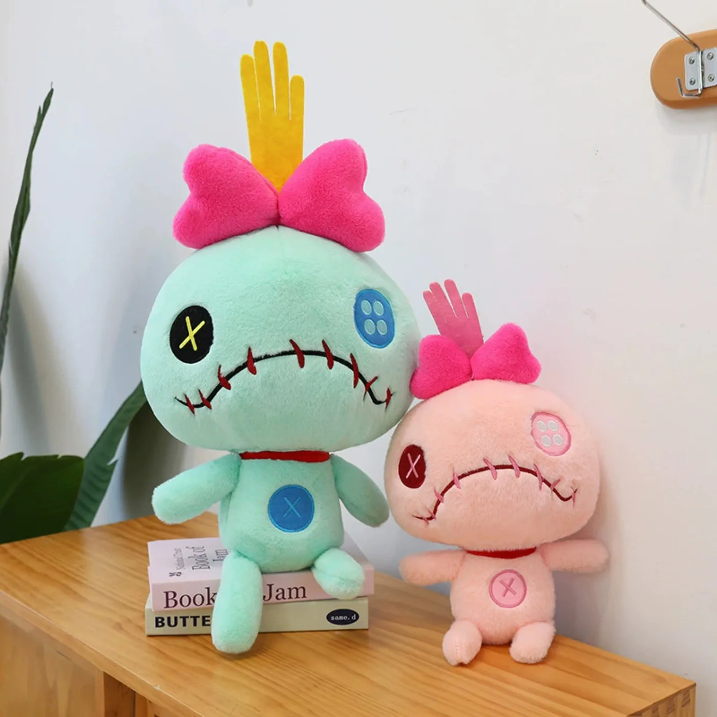25cm Kawaii Aoger Scrump Green Pink Plush Toy Soft Stuffed Cartoon Pillow Plushies Doll Boy Girl Room Decoration Birthday Gifts