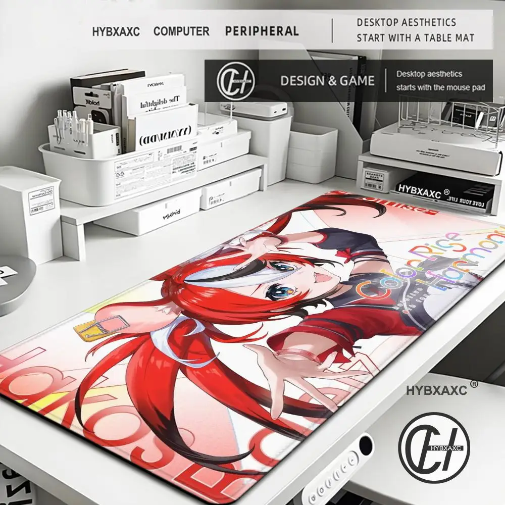 Mousepad คอมพิวเตอร์ขนาดใหญ่อุปกรณ์เสริมสําหรับเล่นเกม MousePads Mats Anti-SLIP แล็ปท็อป Soft MICE Pad H-Hololive H-Hakos B-Baelz
