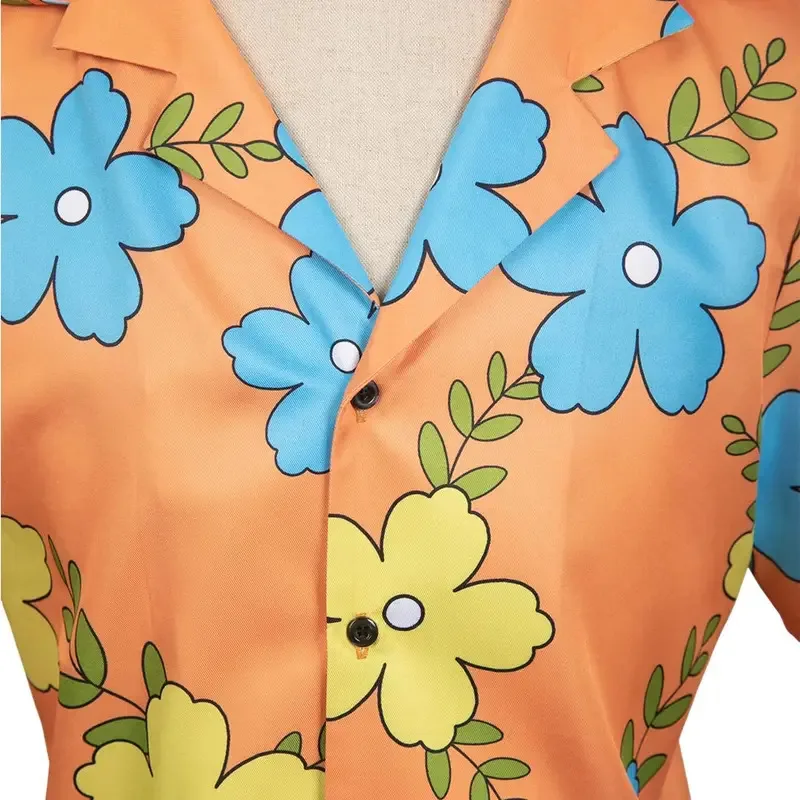 QQ273산지 코스프레 의상 애니메이션 원피스 에그헤드 아일랜드 변장 판타지 상의 바지 의상 남성 할로윈 롤플레이 슈트