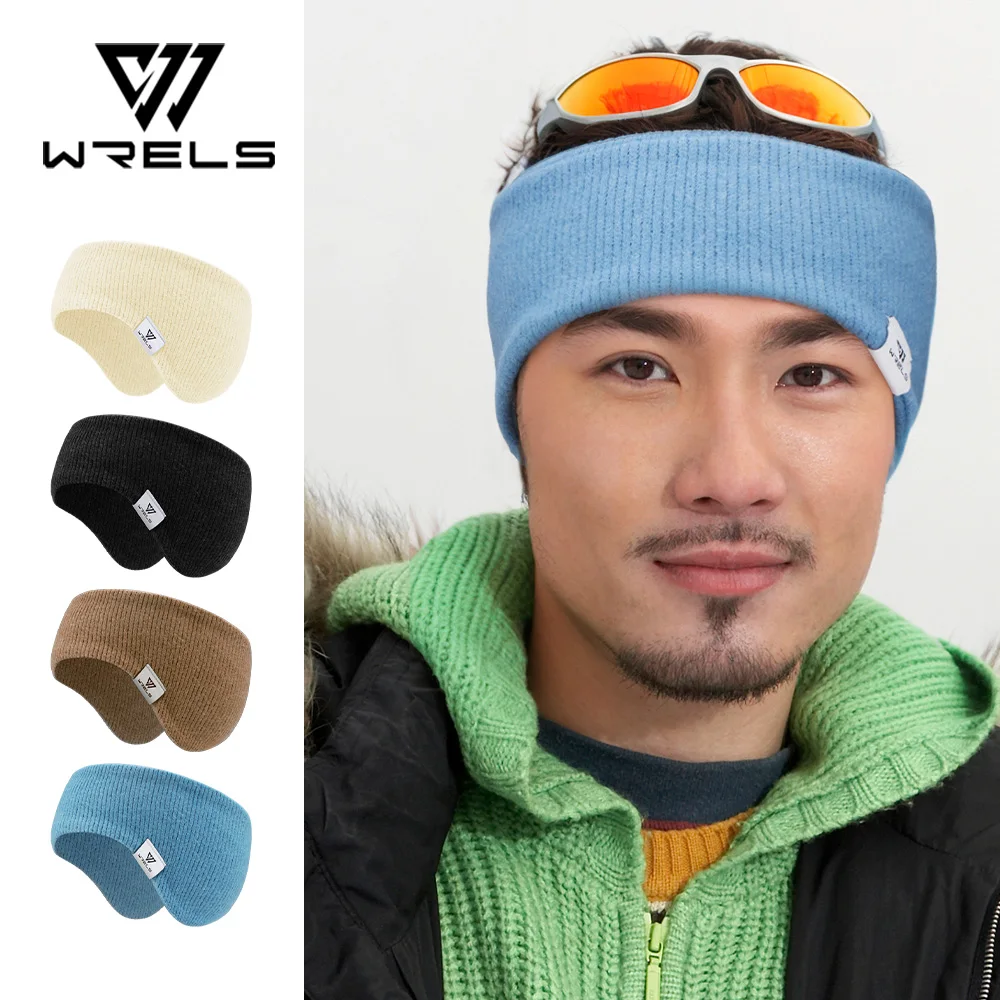 

WRELS Fleece Ear Warmers Muffs Headband Thickened Fleece Ear Protection Head Cover Outdoor Skiing Cycling Jogging Sport Hairband