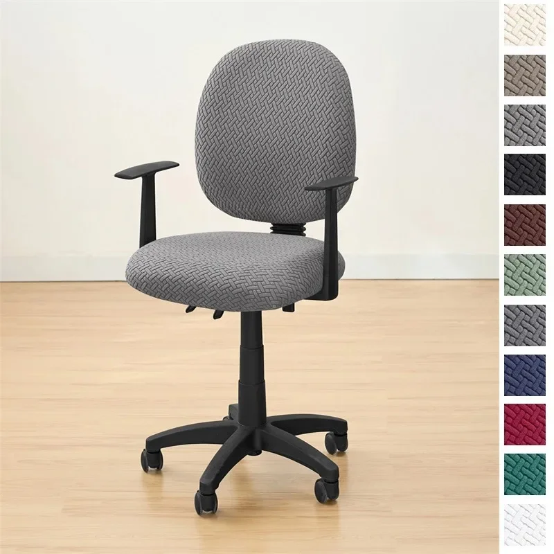 2 teile/satz Büro Sessel bezug Jacquard Stretch Anti-Dirty Gaming Stuhl Schon bezug Spandex Computer Sitz bezug für Spielzimmer