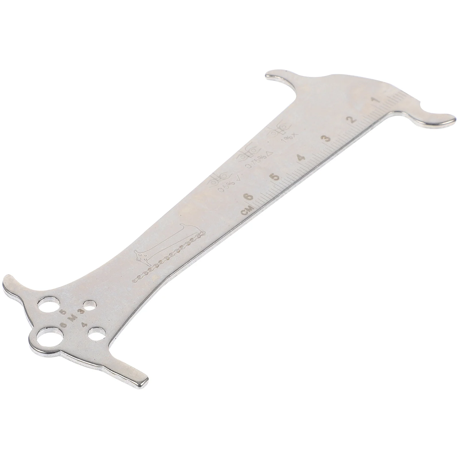 Bike Chain Wear Indicator Portable Tool Durable Practical Measuring Ruler for All Bikes Convenient Replacement