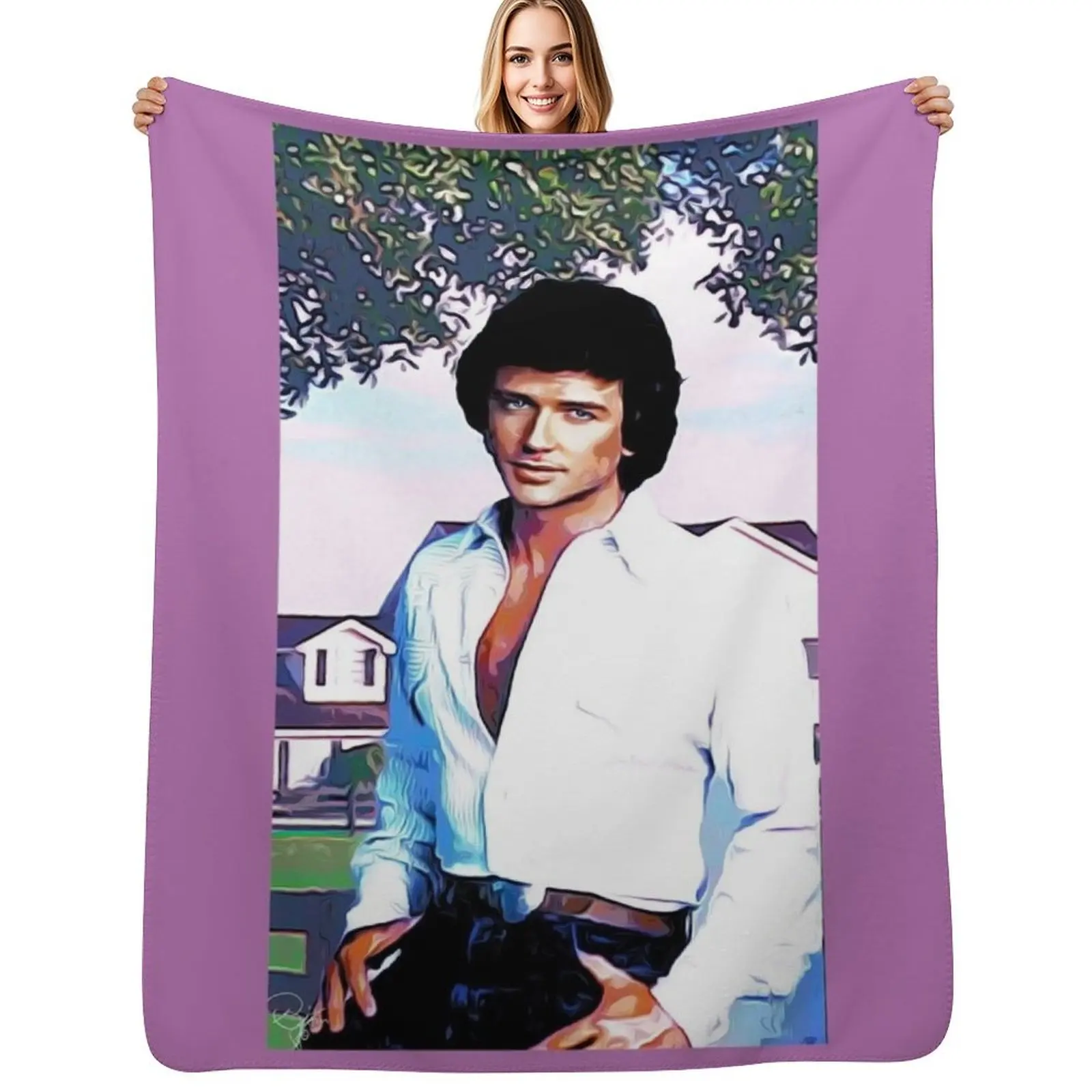 

BOBBY EWING - DALLAS Throw Blanket Cute Furrys Designers Tourist Blankets
