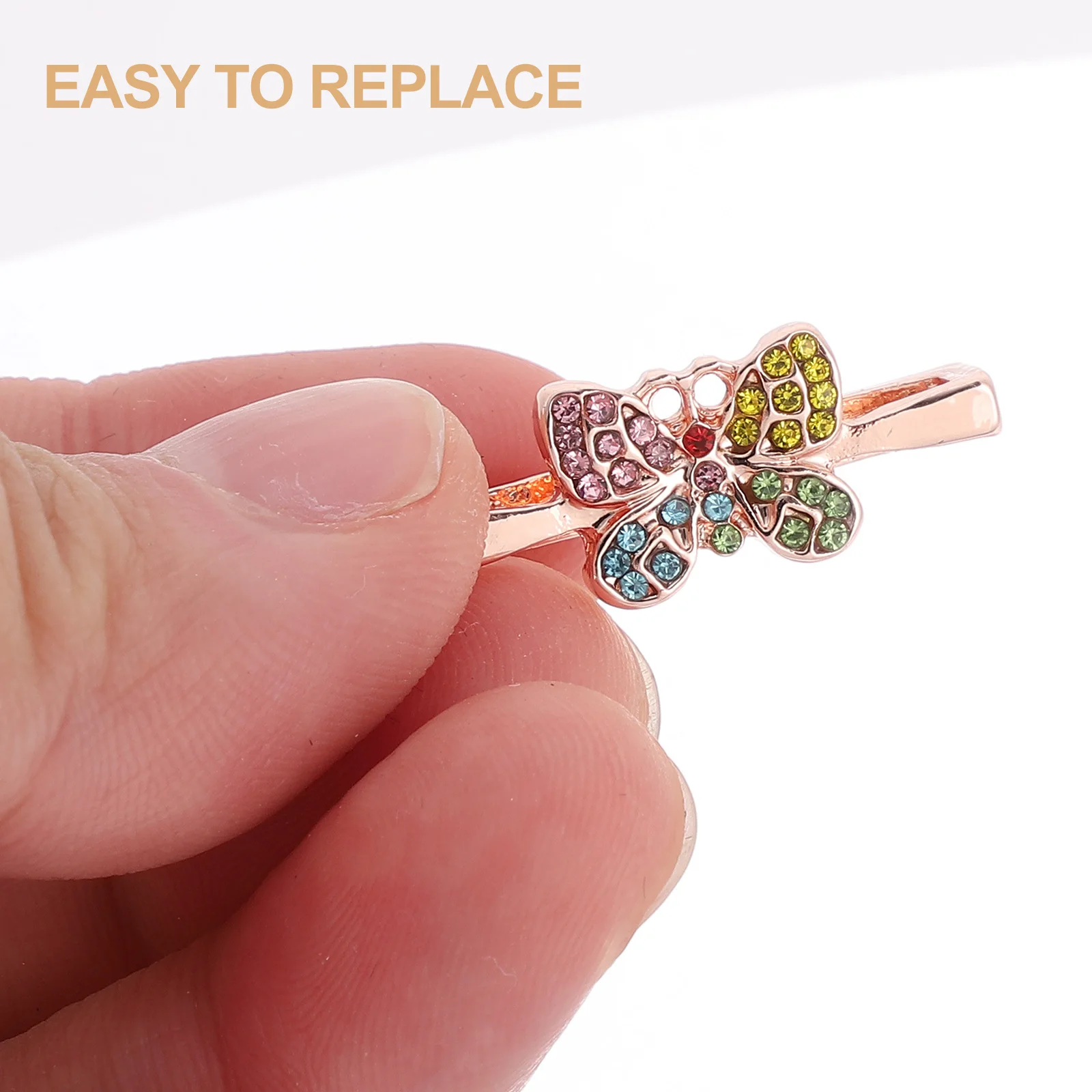 

4pcs Silicone Watch Band Decorative Ring Metal Charm For Smartwatch Replacement Strap Bling Watchband Ornament Accessory