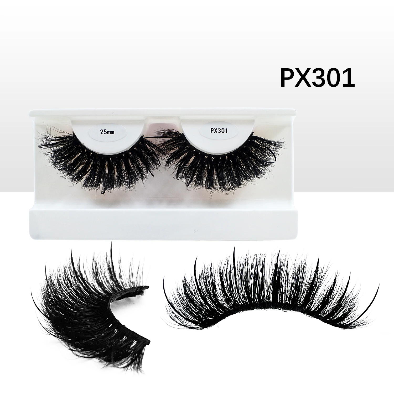 RED SIREN Mink Eyelashes With Spikes New Design 16mm/18mm/20mm/25mm Thick Natural Strip Lashes Mink Fluffy Lash Supplies