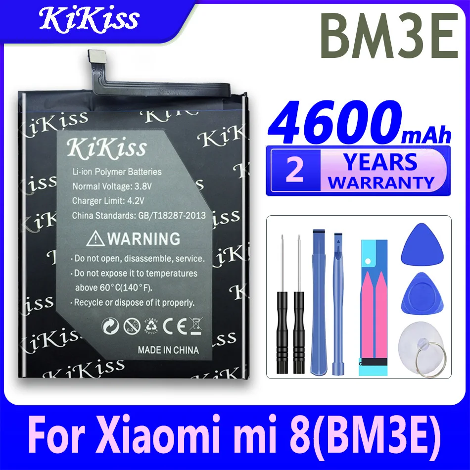 4600mAh Big Power Battery BM3E BN32  for Xiaomi Mi8 M8  Mi 8 Umi High Capacity Replacement Batteries + Free Tools