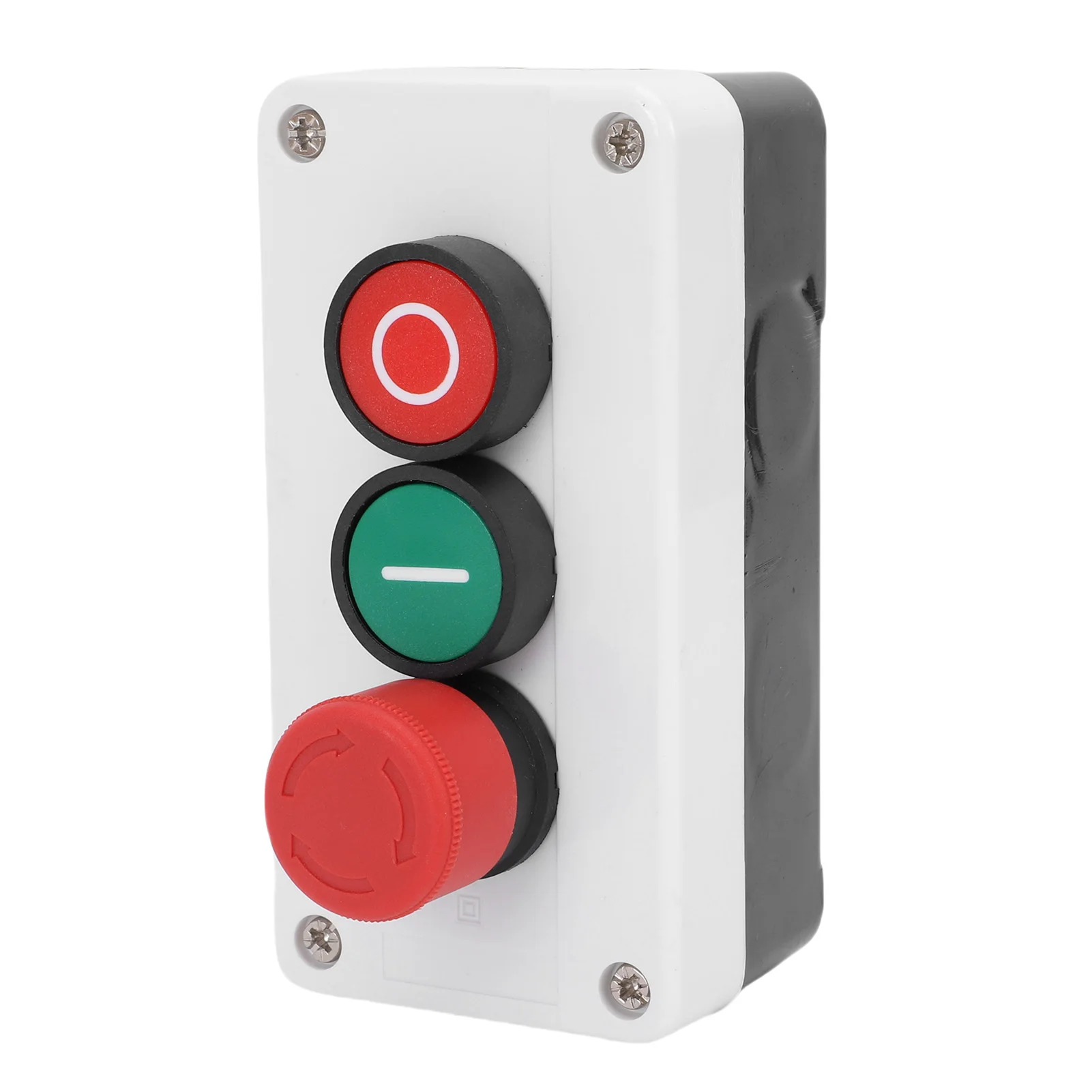 

Momentary Start Stop Switch Red Green 10A 1NC 1NO Red Mushroom Latching Emergency Stop Pushbutton Switch Station Box
