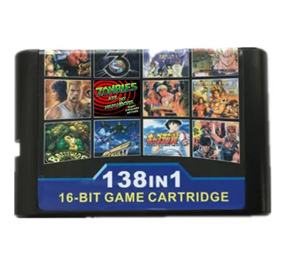 

Популярная Коллекция игр 138 в 1 для SEGA GENESIS MegaDrive, 16-битный игровой Картридж для PAL и NTSC игровых консолей, версия