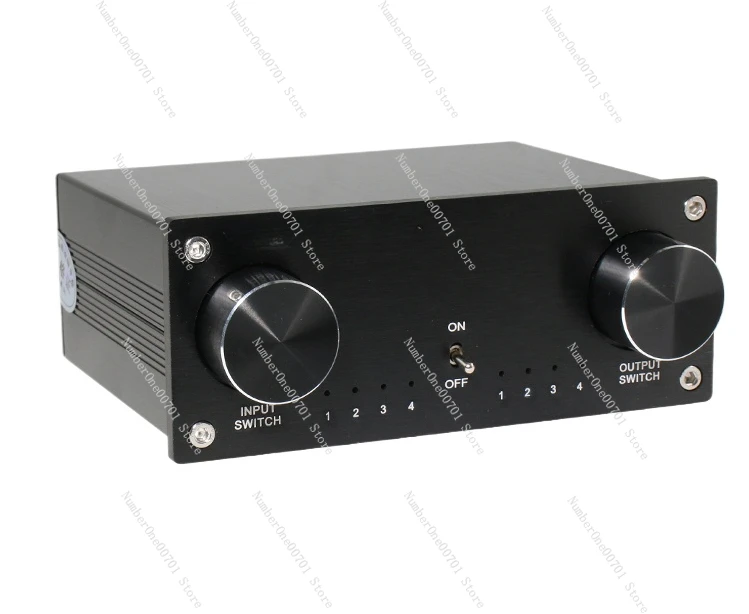 

Lossless Audio Switcher 4 in 4 out Four Input Four Output Conversion Distribution HiFi Audio Signal Commutator