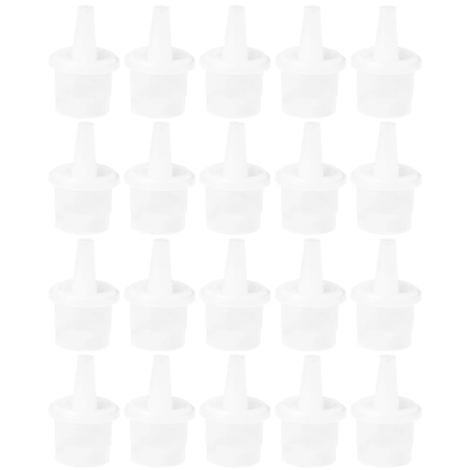 20 pz Colla Per Ciglia Ugello di Ricambio Trasparente Per Strumenti di Estensione Delle Ciglia Anti-Bloccante Punta della Bottiglia Innestata Mascara Testa