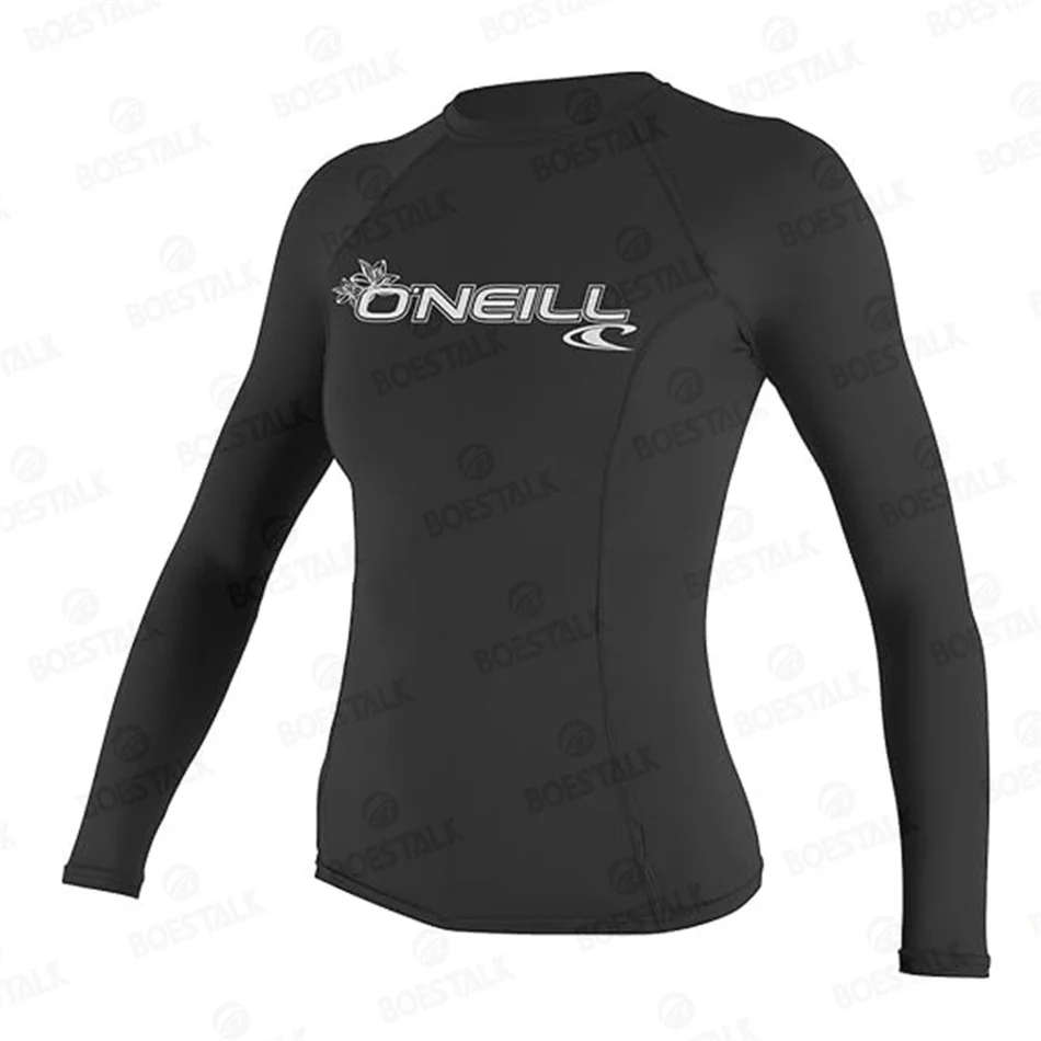 Ochraniacz na wysypkę dla kobiet ubrania do surfowania strój kąpielowy Rashguard Surf Wear Uv Water Sport długi rękaw t-shirt strój kąpielowy