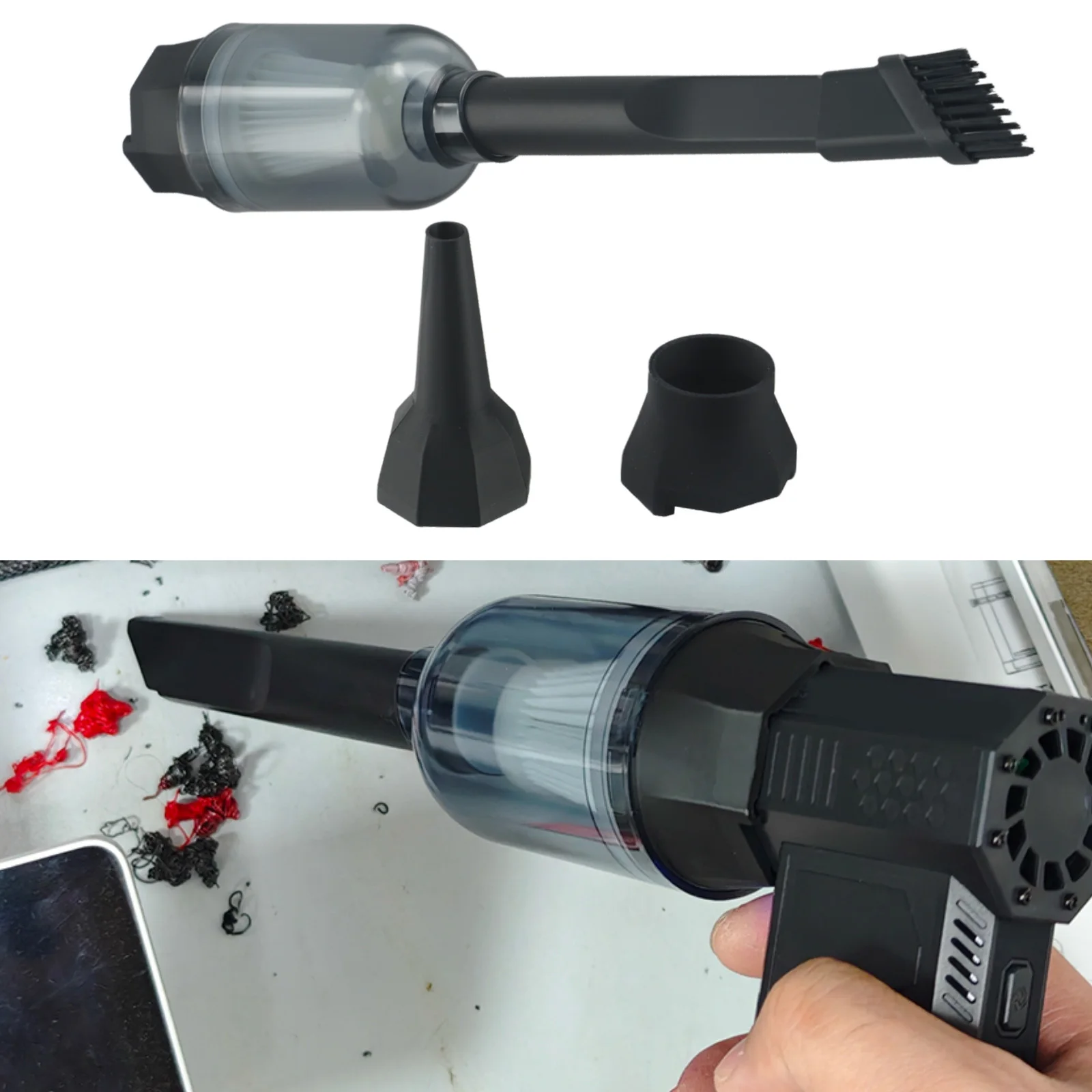 Dust Vacuuming Kit Vacuum Cleaning Accessory Labor-saving Large Capacity Dust Box For Storage And Transportation