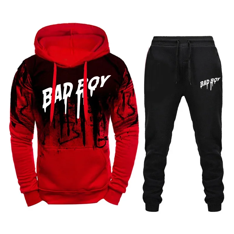 Sweatshirt Sports Pants and Sportswear Sweatsuit Daily Sets for Men Two Piece Tracksuit Man Hoodie Hot Sales 2024 Fashion Casual