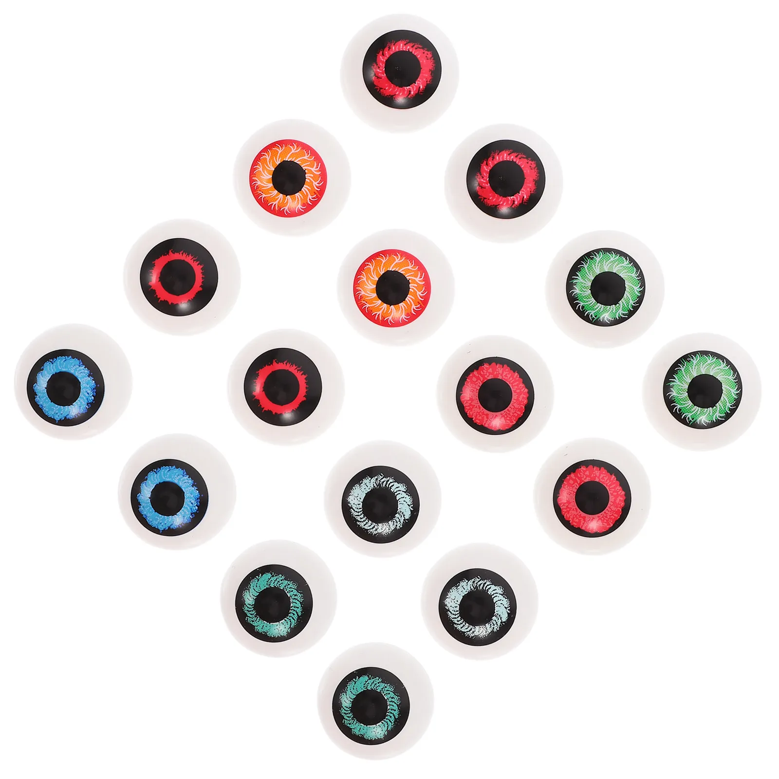 

16Pcs Eyeball Props Scary Horror Halloween Fake Eyeballs Party Favors Prank Gag Decorations Plastic Festival Supplies