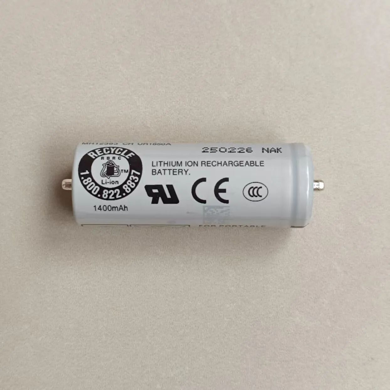 Suitable for sanyo ur1850a 3.7v 1400 mah lithium battery braun shaver battery