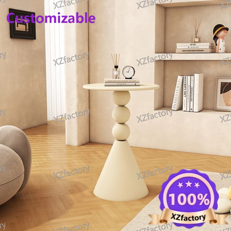 Factory Direct 2026 Top RatedSmall apartment living room small coffee table metal small round table sofa corner few wrought iron