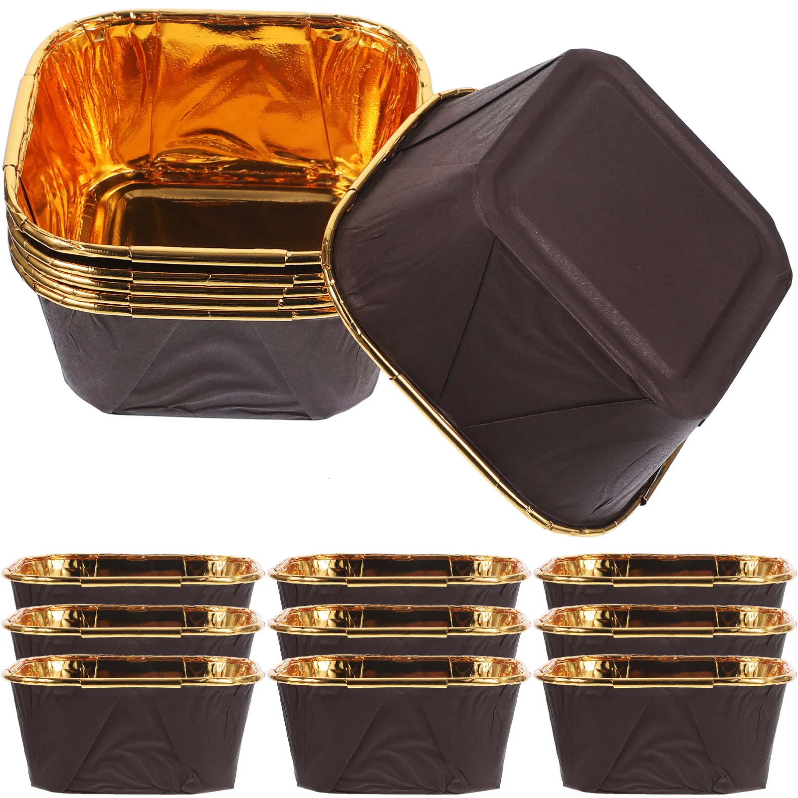 

50Pcs Classic Baking Cups Clear Lid Dessert Boxes Bakery Cake Container Cupcake Cookie Packaging Bakery Boxes Cookie