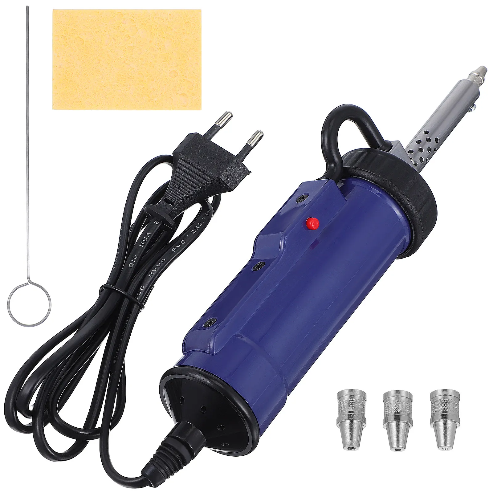 

Электрический вакуумный отсос для удаления припоя, с быстрой зарядкой, сменными насадками, эффективный инструмент для удаления паяльной пасты, вилка EU