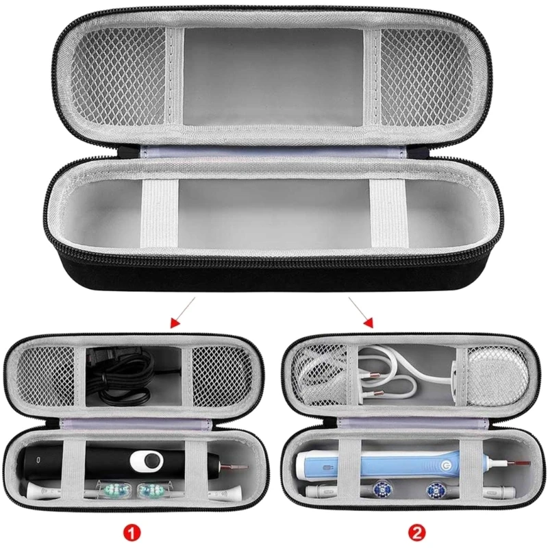 Electric Toothbrush Carrying Case with Net Pocket Convenient Toothbrush Organize Bag Lightweight Toothbrush Travel DropShipping