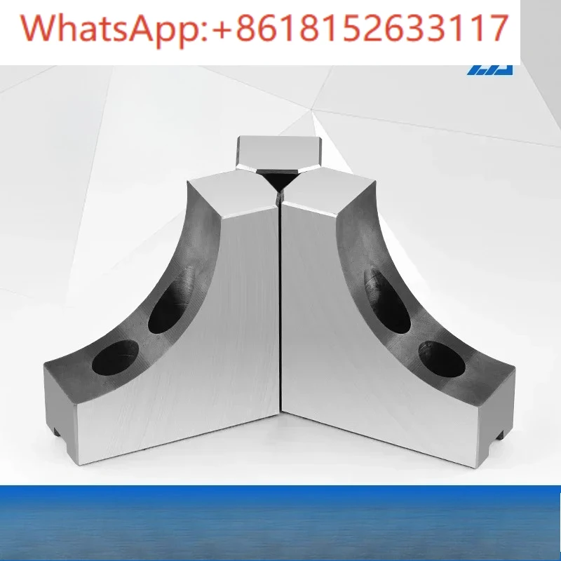 ظرف هيدروليكي ثلاثي الفك، فك ناعم على شكل حرف L، 6 بوصة، 8 بوصة، 10 بوصة مخلب شاهق 80100120 تجنب أربعة محاور