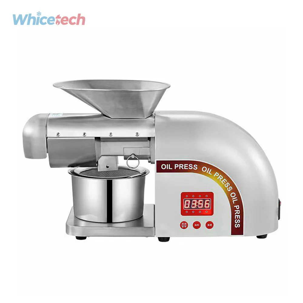 

Автоматический коммерческий пресс для масла WH-ZN168: Мини-пресс из нержавеющей стали для дома и бизнеса