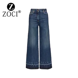 [ZOCI] Group Summer New Fashionable Straight Slim Fit Hot Wide Leg Pants High Waisted Black Denim Shorts