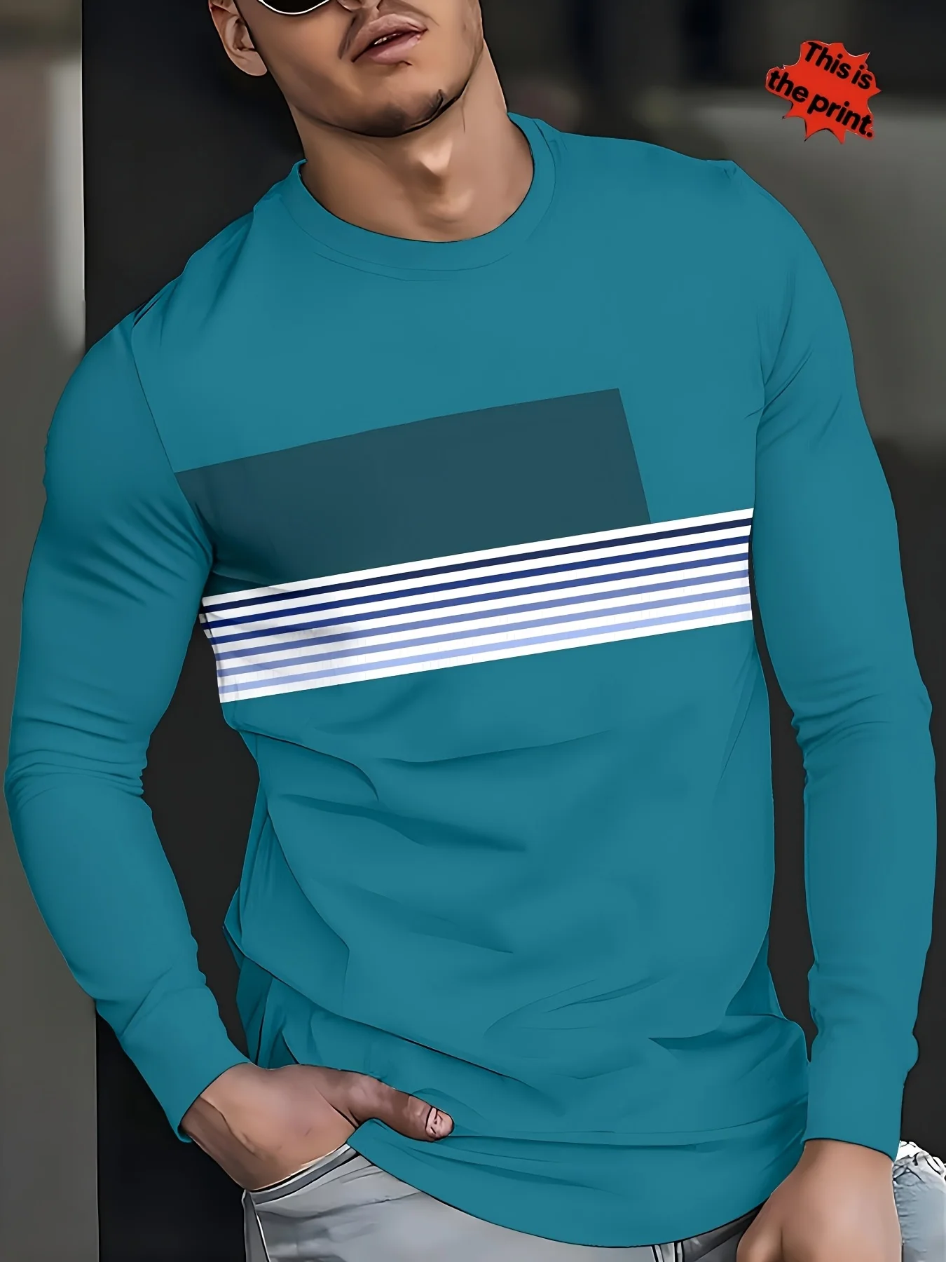Chemise décontractée à manches longues pour hommes, avec motif imprimé, style streetwear tendance, respirante, polyvalente pour les activités de plein air, coupe ample.