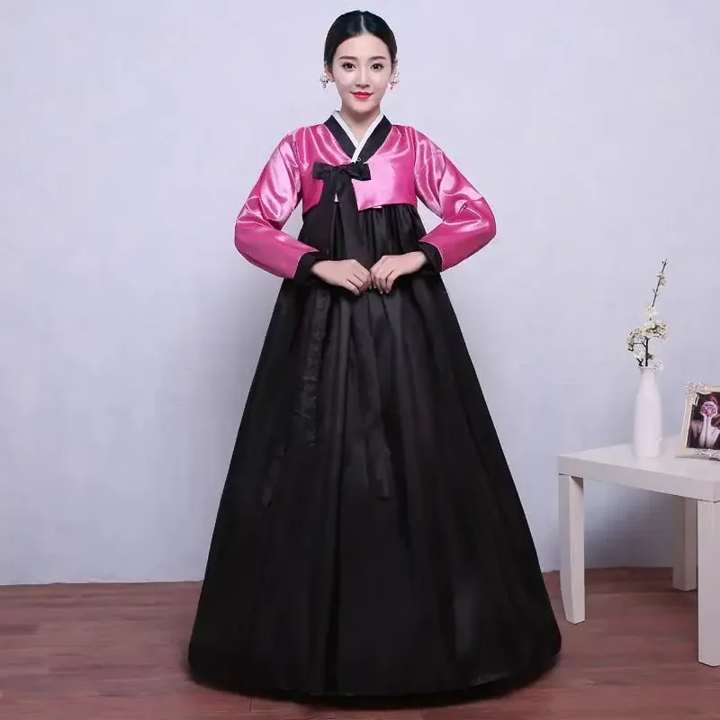 

Vrouwen Hanbok Jurk Koreaanse Mode Oude Kostuums Traditionele Partij Aziatische Paleis Cosplay Prestatie Kleding 10 Kleur