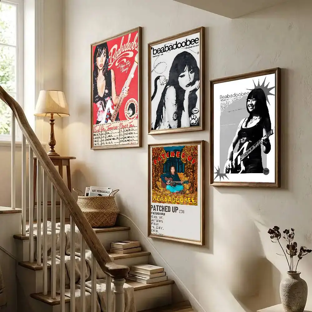 Singer B-Beabadoobee Poster Art With Prints Home Bedroom Living Room Decoration Gift